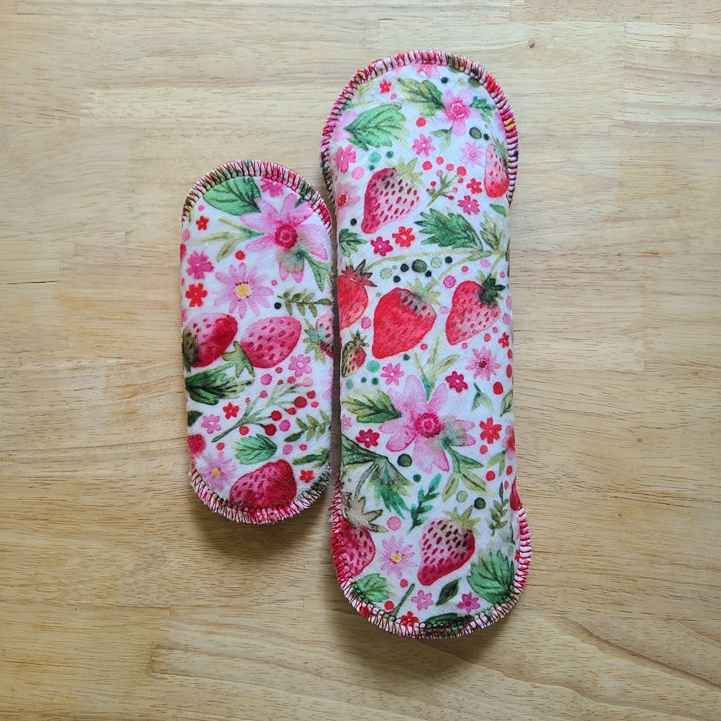 Strawberry FIelds Minky Liner