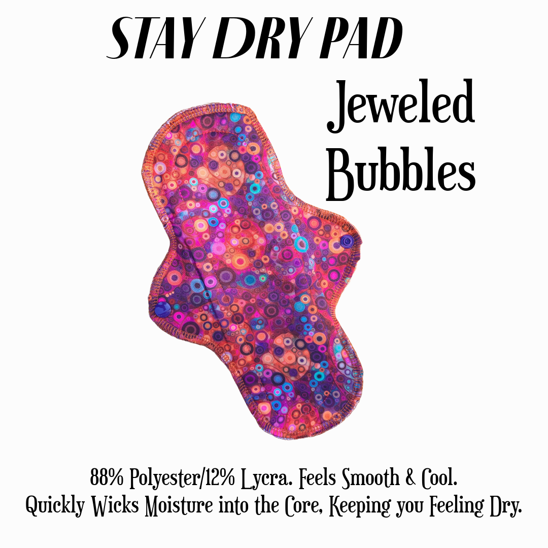 Jeweled Bubbles Stay Dry Pad